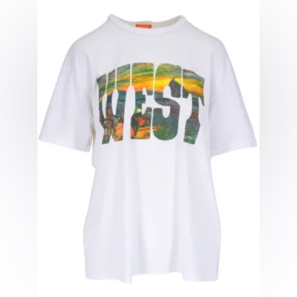 MOTHER Denim The Sleep-Over T-shirt West Logo Medium - Picture 1 of 9